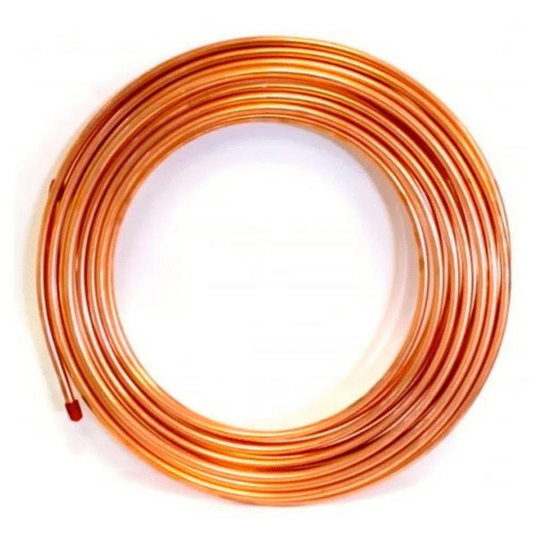 Tubería Flexible 1/4 De Cobre Rollo X 15 Mts