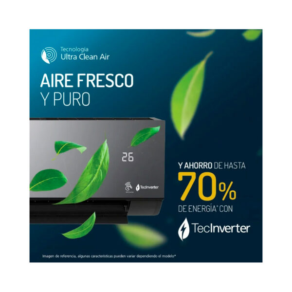Aire Acondicionado Mabe Inverter 18000 Btu 220v Mini Split Blanco - Imagen 6
